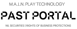 M.A.I.N. PLAY TECHNOLOGY PAST PORTAL NIL SECURITIES | RIGHTS OF BUSINESS PROTECTIONS - official mark drawing from the USPTO record