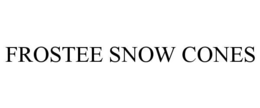 FROSTEE SNOW CONES - official mark drawing from the USPTO record