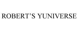 ROBERT’S YUNIVERSE - official mark drawing from the USPTO record