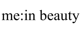 ME:IN BEAUTY - official mark drawing from the USPTO record